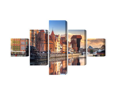 Ljuddämpande tavla - Gdansk motlawa at sunrise