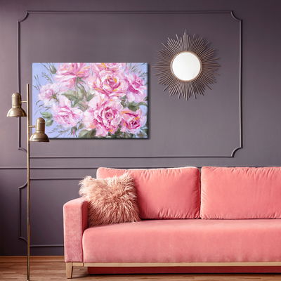 Ljuddämpande tavla - A bouquet of roses as painted