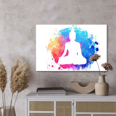 Ljuddämpande tavla - Buddha on a watercolor