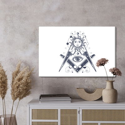 Ljuddämpande tavla - All seeing eye