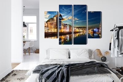 Ljuddämpande tavla - Gdansk wharf and the crane