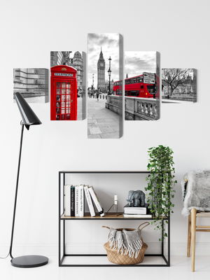 Ljuddämpande tavla - Red phone booth in London