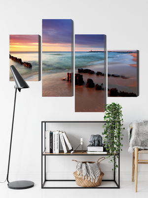 Ljuddämpande tavla - Sunrise over the baltic sea