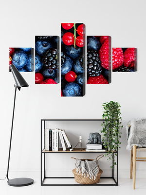 Ljuddämpande tavla - Forest fruits on a macro