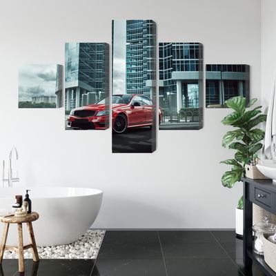 Ljuddämpande tavla - Red car on a background