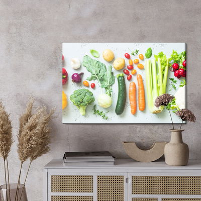 Ljuddämpande tavla - Fresh wet vegetables