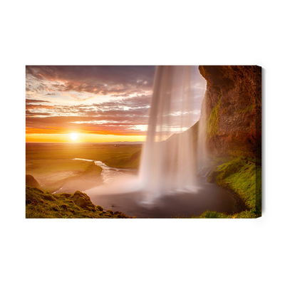 Ljuddämpande tavla - Seljalandsfoss waterfall