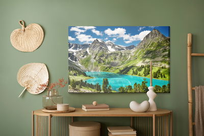 Ljuddämpande tavla - Of the lake in the mountains