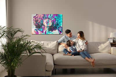 Ljuddämpande tavla - Louise - oil painting