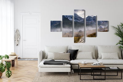 Ljuddämpande tavla - Misty landscape with hala