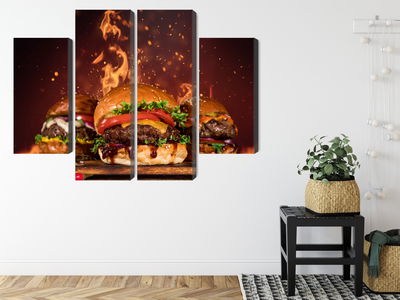 Ljuddämpande tavla - Tasty burgers