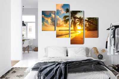 Ljuddämpande tavla - Tropical beach in punta