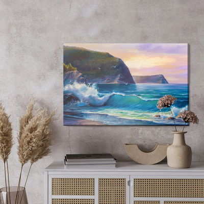 Ljuddämpande tavla - The sea in the morning