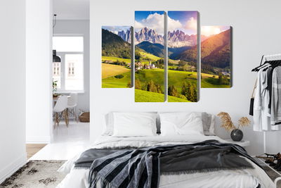 Ljuddämpande tavla - Sunny day in the mountains