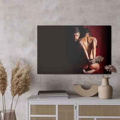 Ljuddämpande tavla - Tied up woman