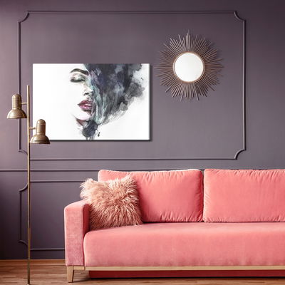 Ljuddämpande tavla - Watercolor female face