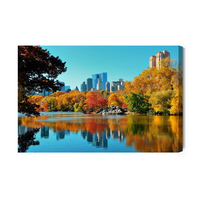 Ljuddämpande tavla - Central park in the fall