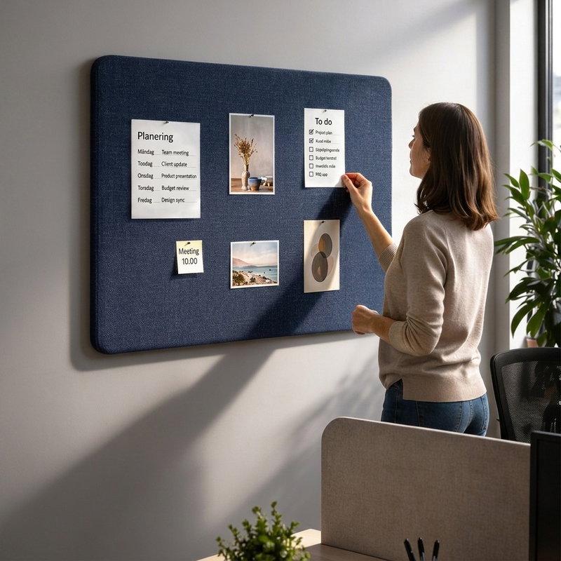 Ljudabsorberande anslagstavla - SilentDirect Bulletin