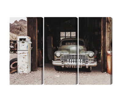 Ljuddämpande tavla - Old car in vintage style