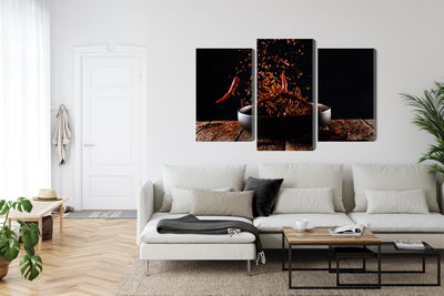 Ljuddämpande tavla - Cayenne pepper in flight