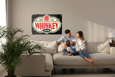 Ljuddämpande tavla - Vintage whiskey bar