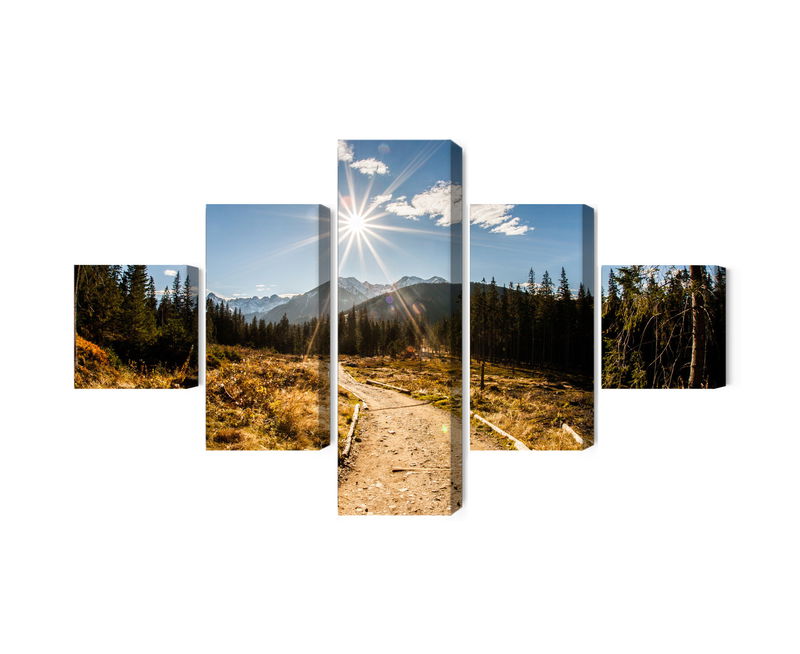 Ljuddämpande tavla - A sunny day in the tatras 3d