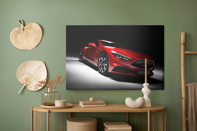 Ljuddämpande tavla - Red sports car