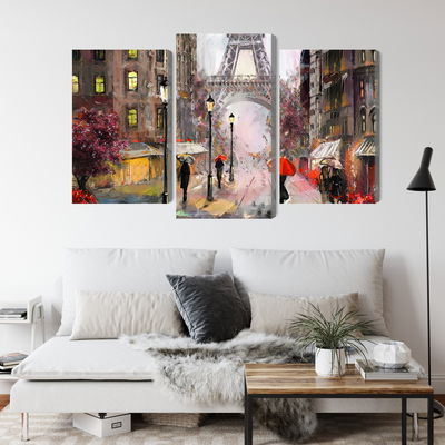 Ljuddämpande tavla - View of the street of Paris