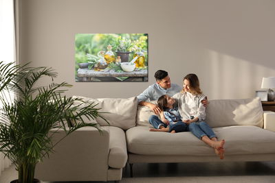 Ljuddämpande tavla - Natural oils with herbs