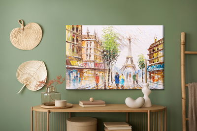 Ljuddämpande tavla - Paris street overlooking