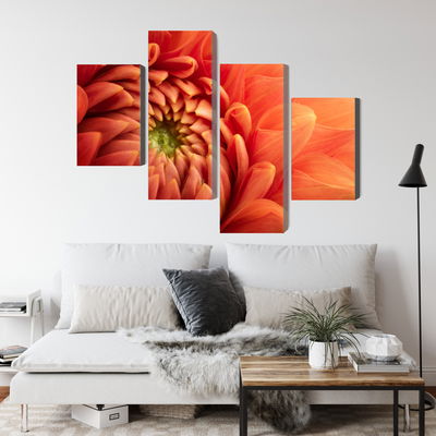 Ljuddämpande tavla - Orange chrysanthemum