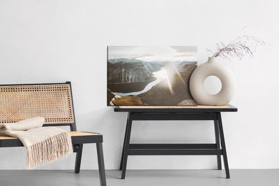 Ljuddämpande tavla - Sunset in the mountains