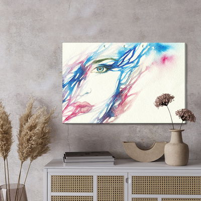 Ljuddämpande tavla - Watercolor woman face
