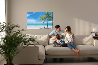 Ljuddämpande tavla - Island in the tropical sea