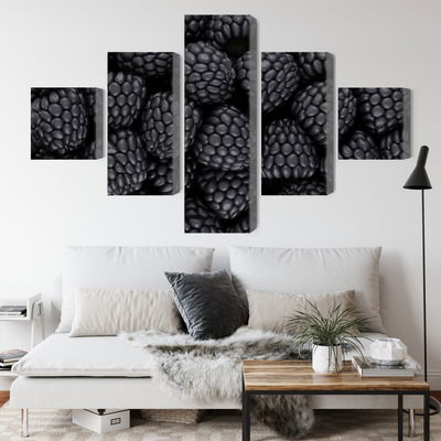 Ljuddämpande tavla - Blackberries on a macro scale