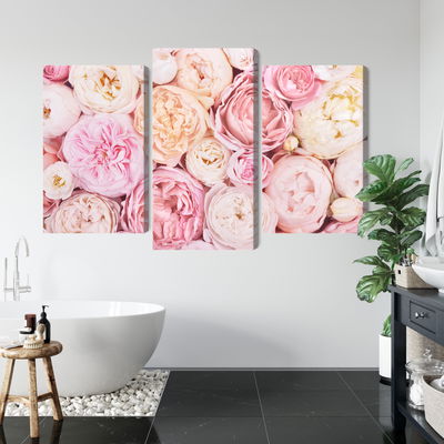 Ljuddämpande tavla - Blooming flowers in pastel