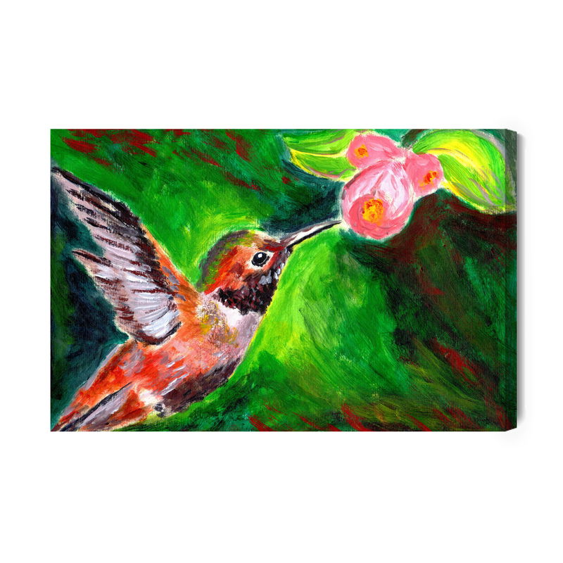 Ljuddämpande tavla - Hummingbird bird