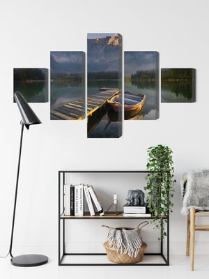 Ljuddämpande tavla - Wooden bridge over