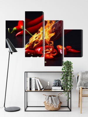 Ljuddämpande tavla - Burning knife