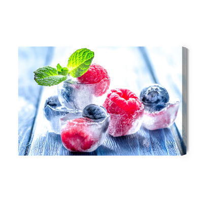 Ljuddämpande tavla - Forest fruits in ice