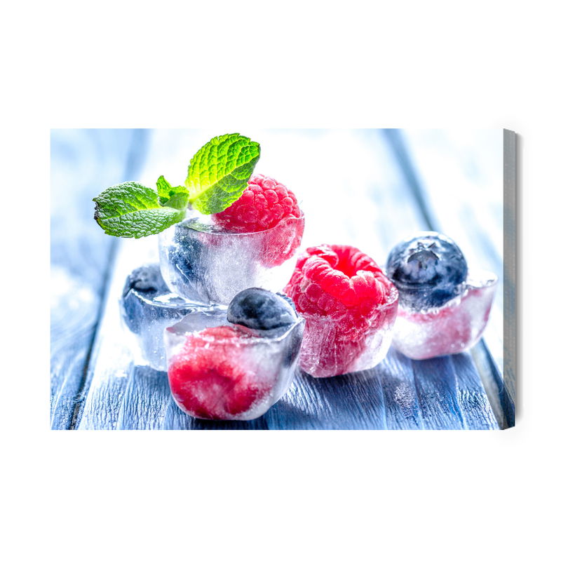 Ljuddämpande tavla - Forest fruits in ice