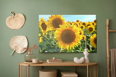 Ljuddämpande tavla - 3d sunflower field