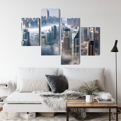 Ljuddämpande tavla - Dubai city panorama