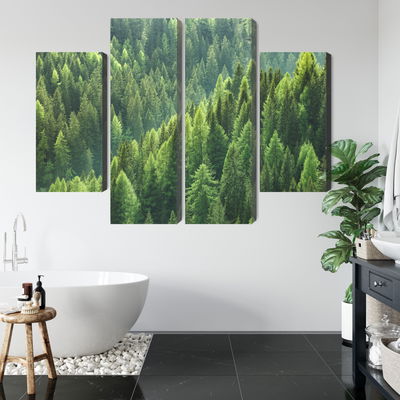 Ljuddämpande tavla - The green of the forest