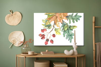 Ljuddämpande tavla - Autumn leaves and fruits