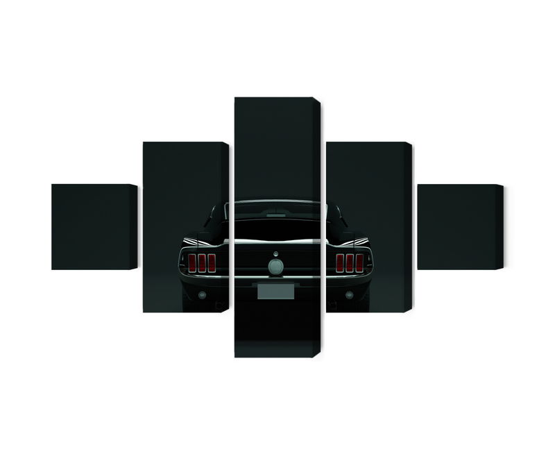 Ljuddämpande tavla - Vintage black muscle car