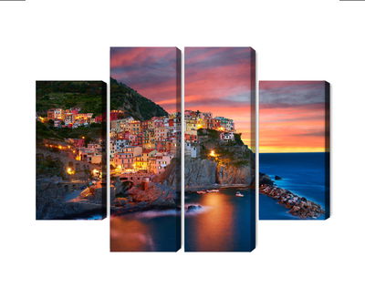 Ljuddämpande tavla - The city of manarola in Italy