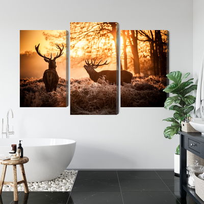 Ljuddämpande tavla - Two deer in the forest