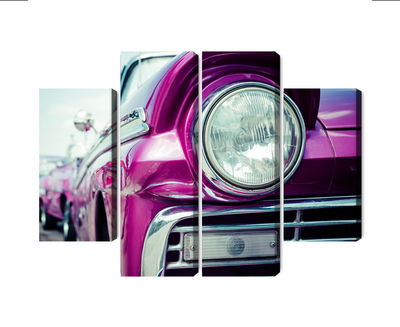 Ljuddämpande tavla - Retro style car headlight