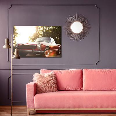 Ljuddämpande tavla - Red retro car